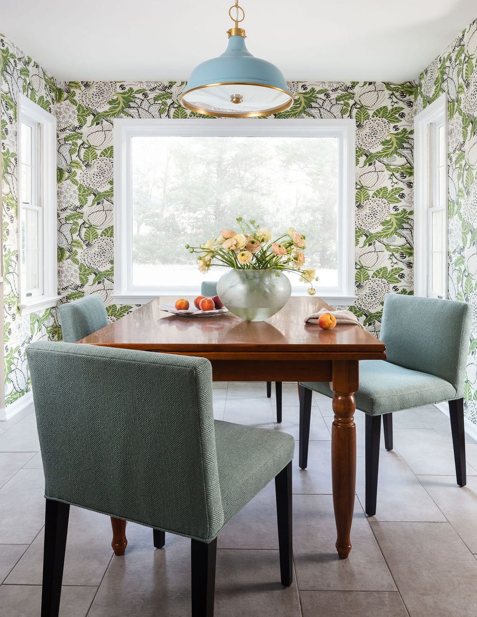 green dining room