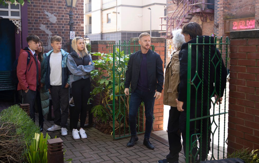 liam connor, maria connor, dylan wilson, betsy swain, gary windass, stu carpenter, mason, coronation street