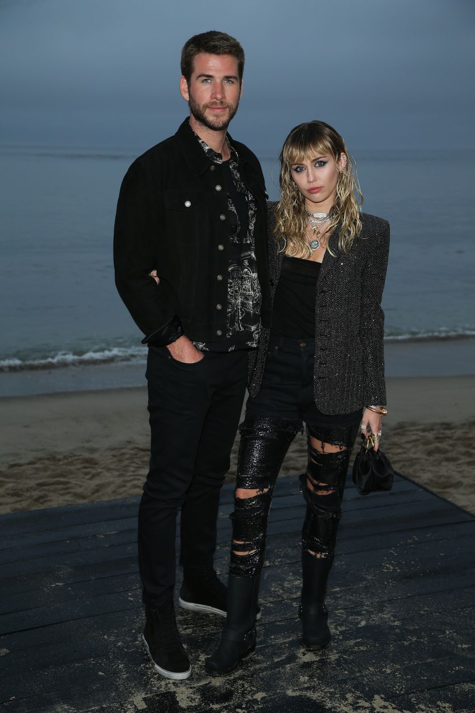 miley cyrus and liam hemsworth in june 2019﻿