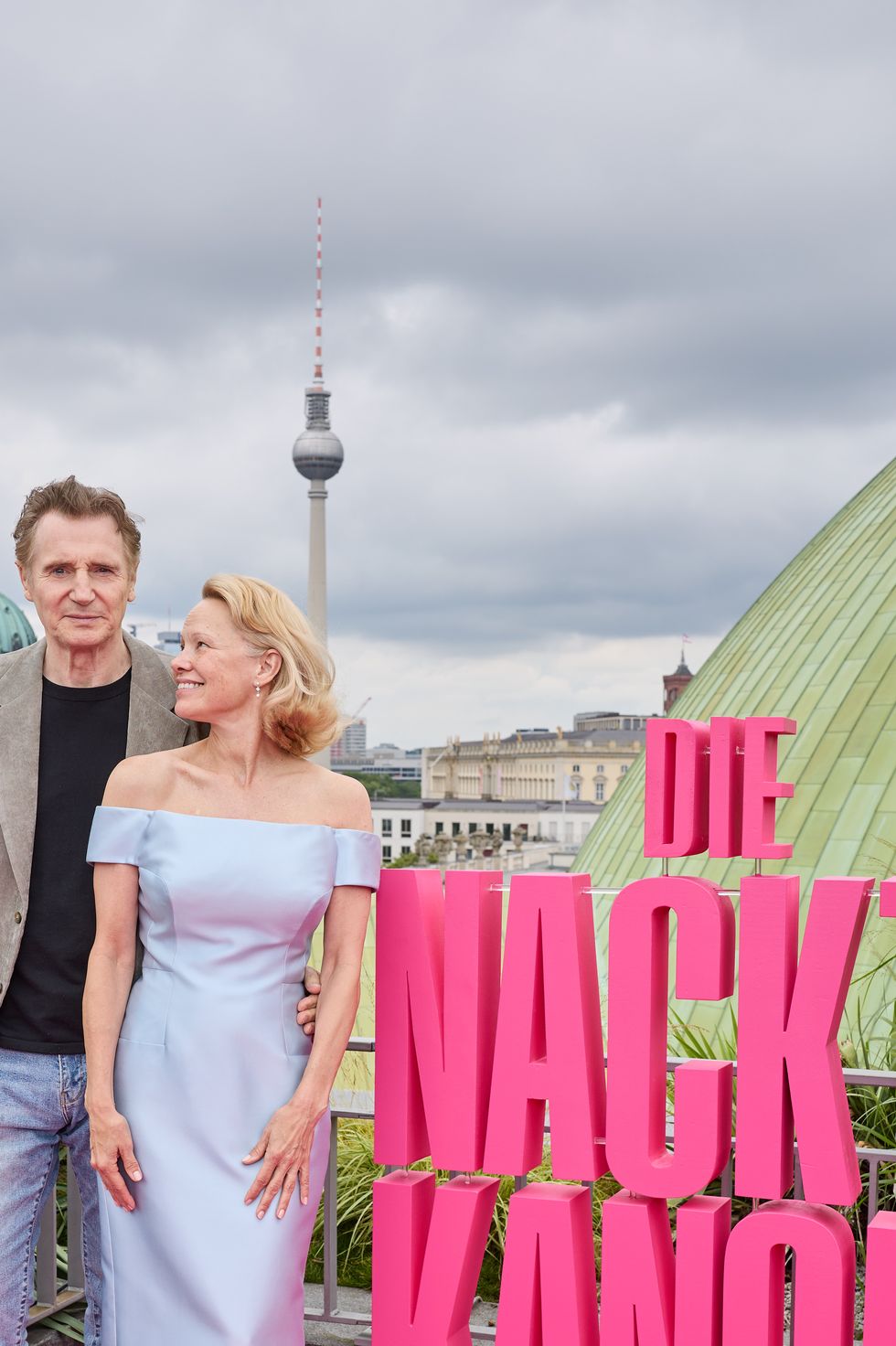 Liam Neeson en Pamela Anderson