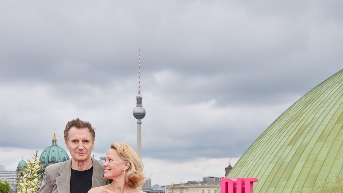 Liam Neeson en Pamela Anderson