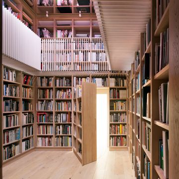 Bookcase, Shelving, Shelf, Library, Public library, Building, Furniture, Book, Architecture, Publication, 