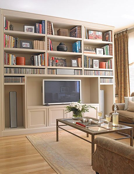 Shelving, Furniture, Shelf, Bookcase, Living room, Room, Interior design, Building, Computer desk, Property, 
