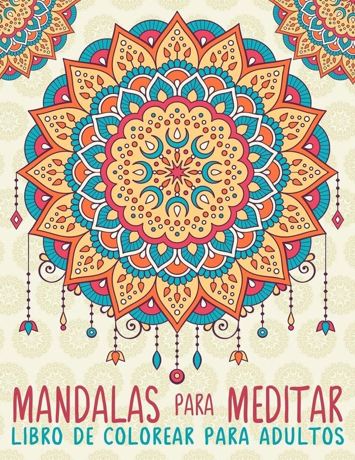 libro para pintar mandalas