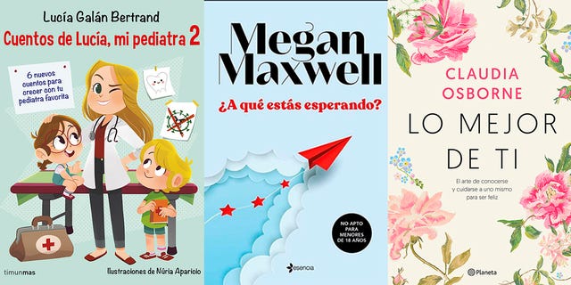 portadas de libros de lucía galán, megan maxwell y claudia osborne