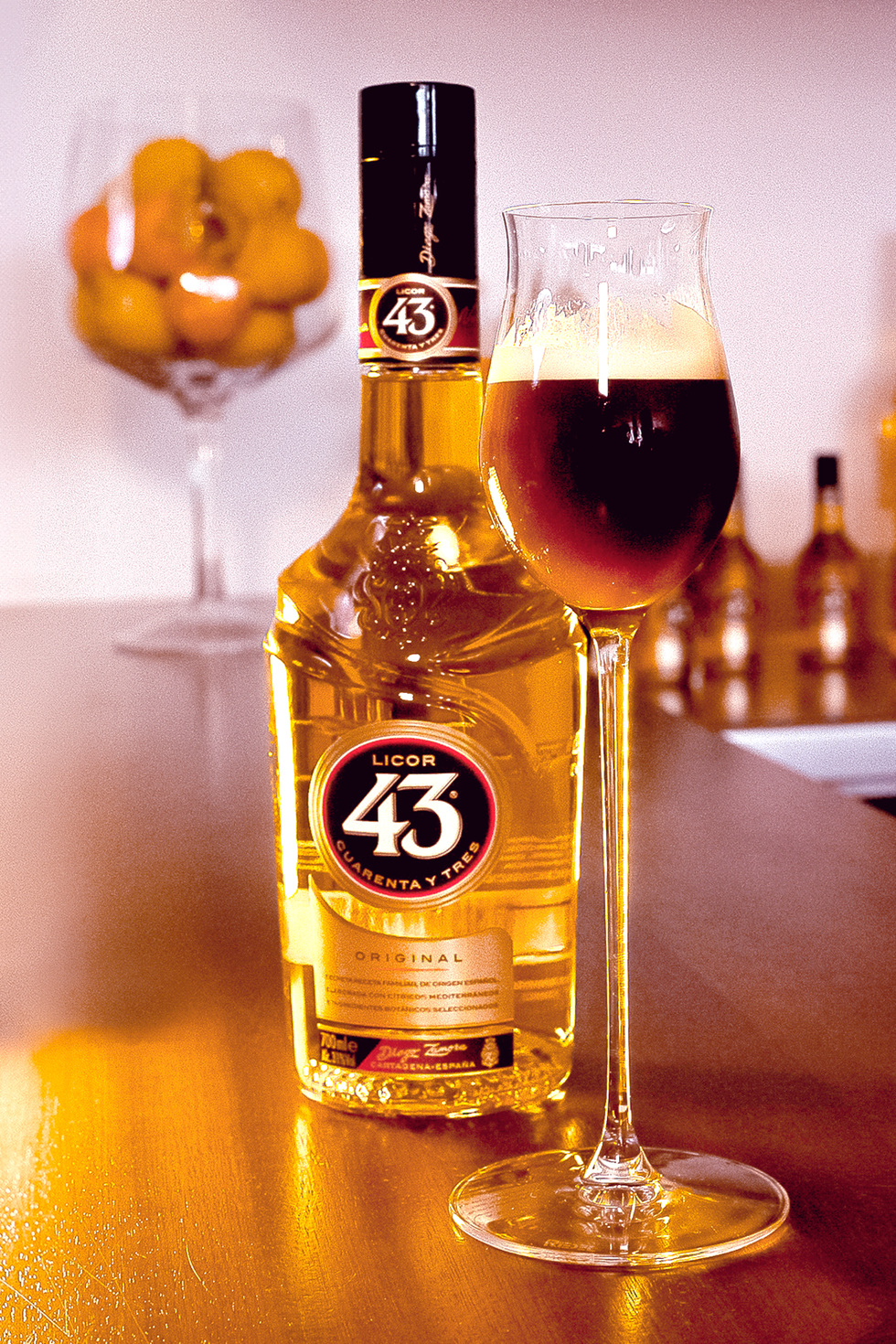 cóctel carajazo, de licor 43