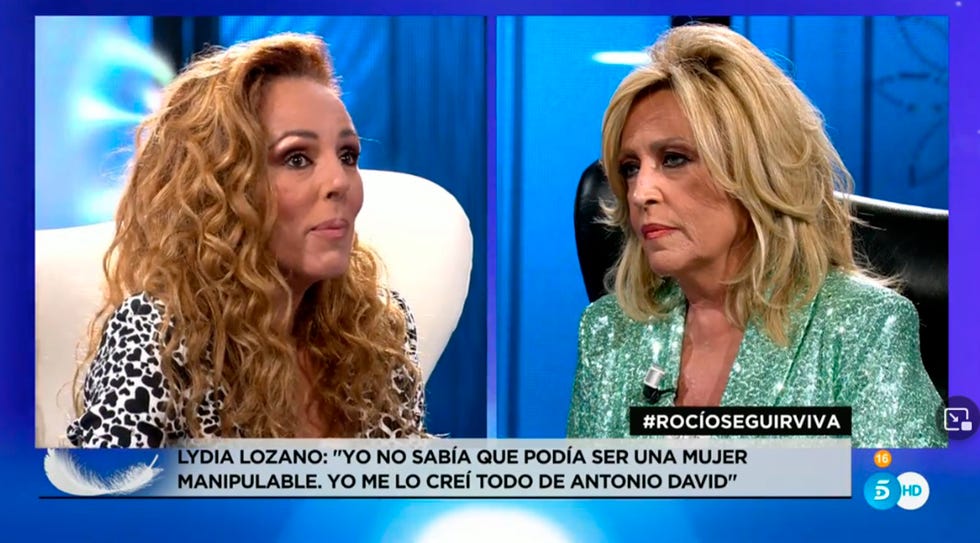 lidia lozano pide disculpas a rocío carrasco por haber defendido a antonio david flores