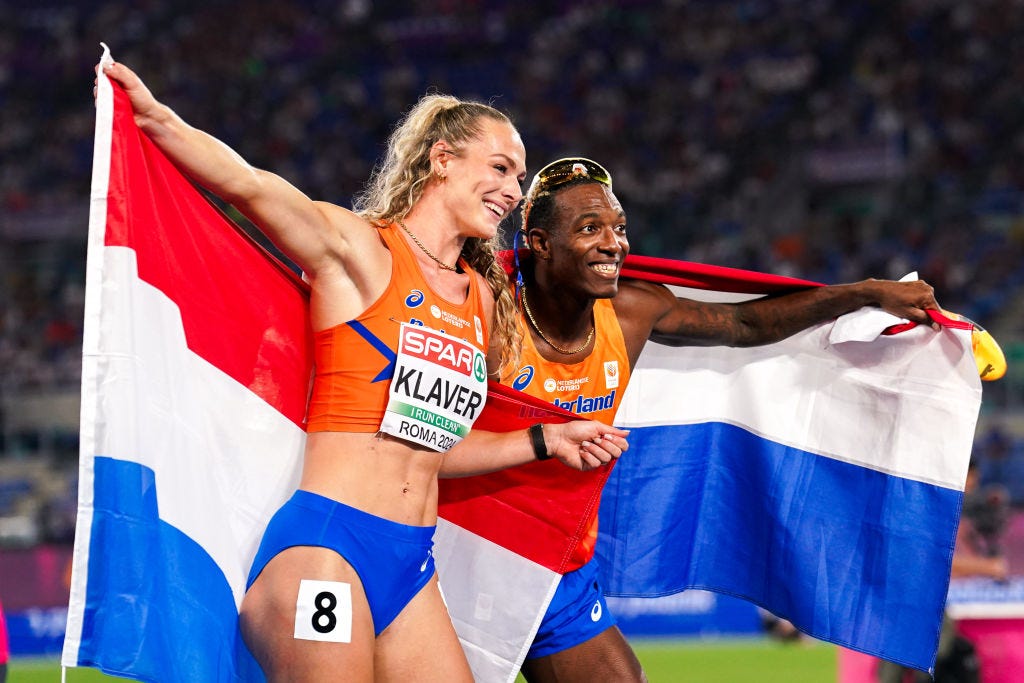 Lieke Klaver and Liemarvin Bonevacia win bronze 400 meters European Championships in Rome