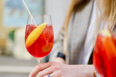 lifestyle flatlay shoot of alcholic italian famous refreshing drink outdoor, summer italian drink lifestyle flatlay shoot of alcholic italian famous refreshing drink outdoor, summer italian drink