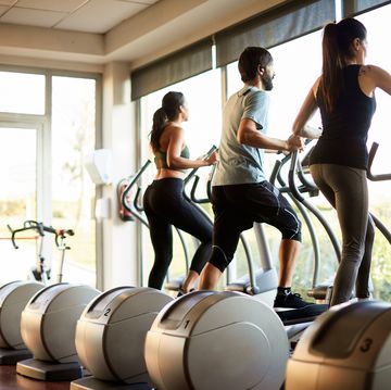 lifestyle gym and fitness barcelona, people on elliptical trainer