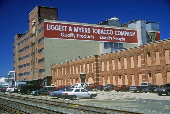 liggett myers tobacco company building, greenville, nc