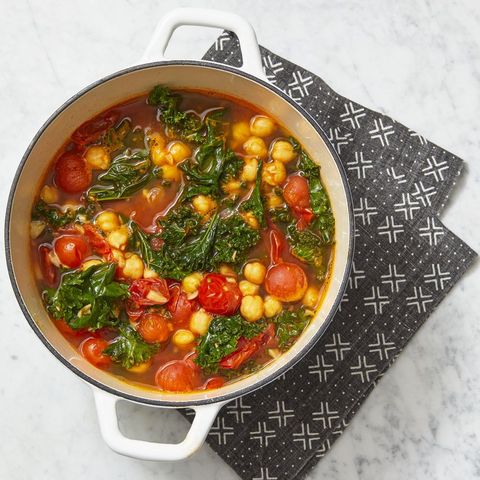 best light dinner ideas chickpea kale stew