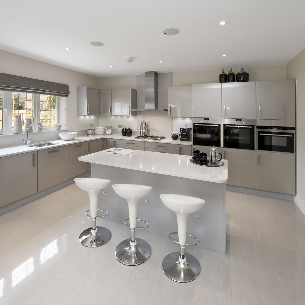 light grey kitchen