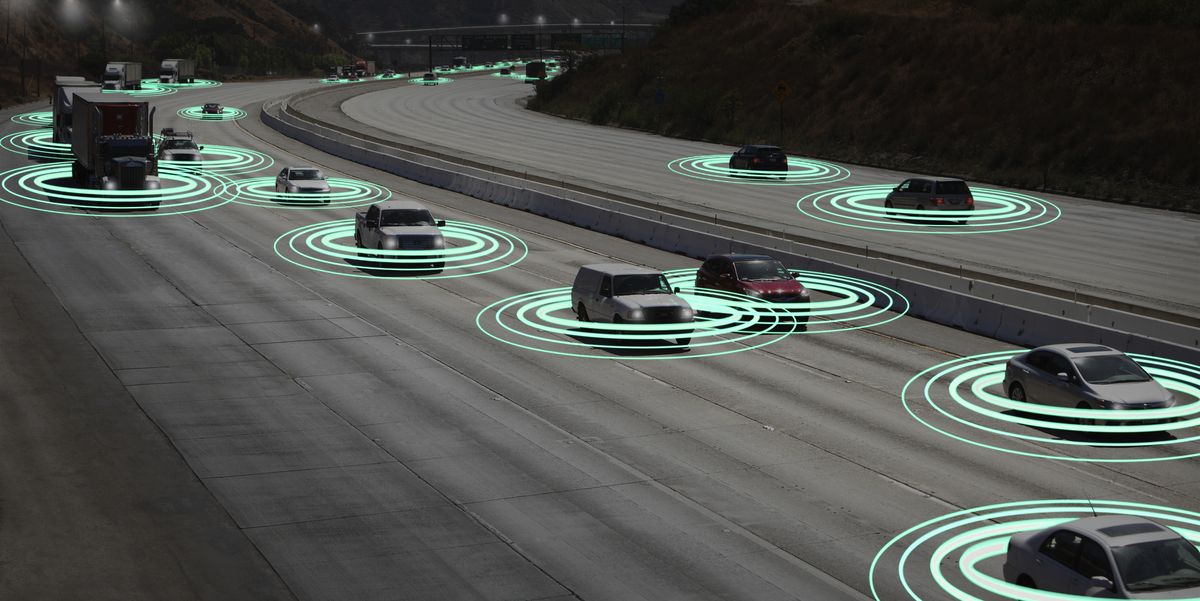 Light Trails as Vehicles Communicate