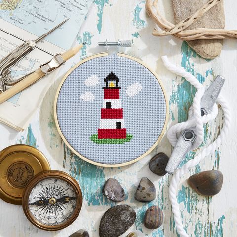 lighthouse cross stitch