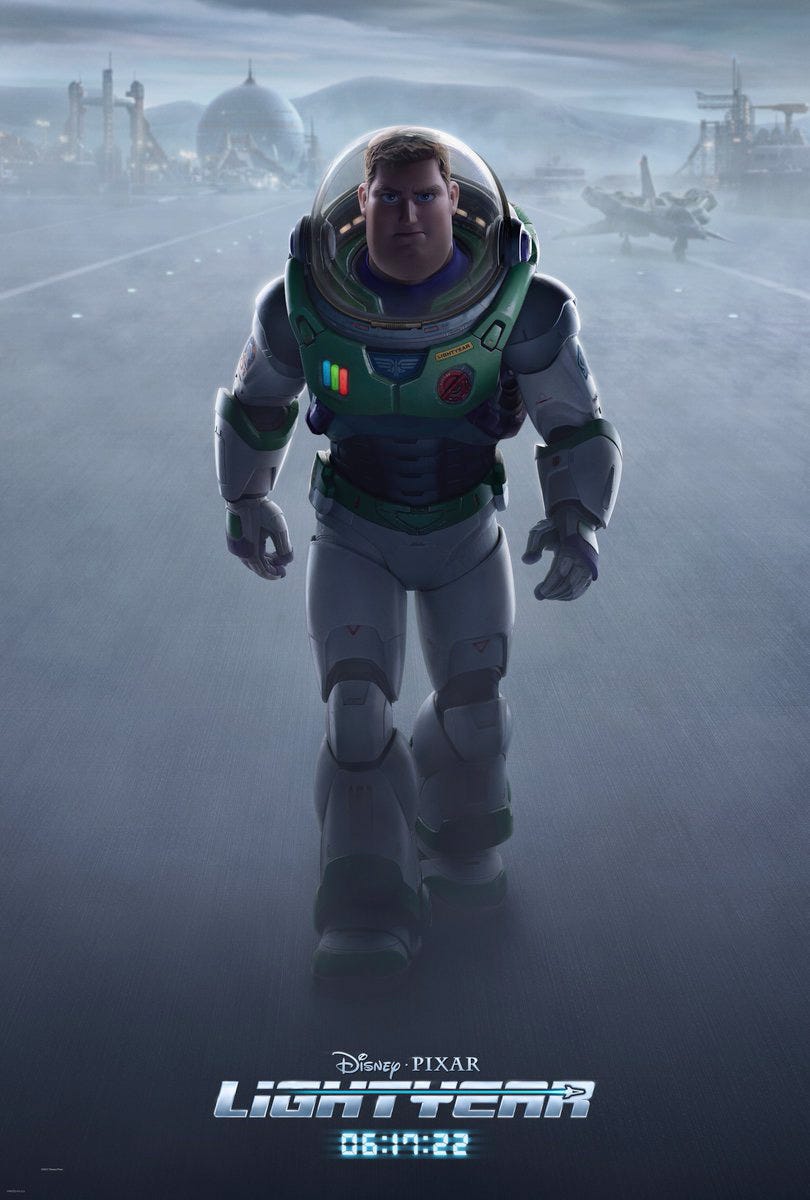 Buzz Lightyear has hair in the Lightyear trailer and Toy Story