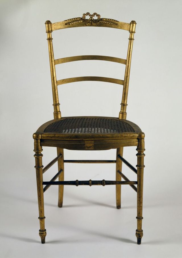 Mid-Century Set of Polished Brass Chiavari Chairs by Giuseppe Gaetano  Descalzi