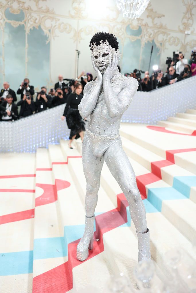 Lil Nas X Wore Nothing But Glitter and Pearls to the Met Gala Flipboard