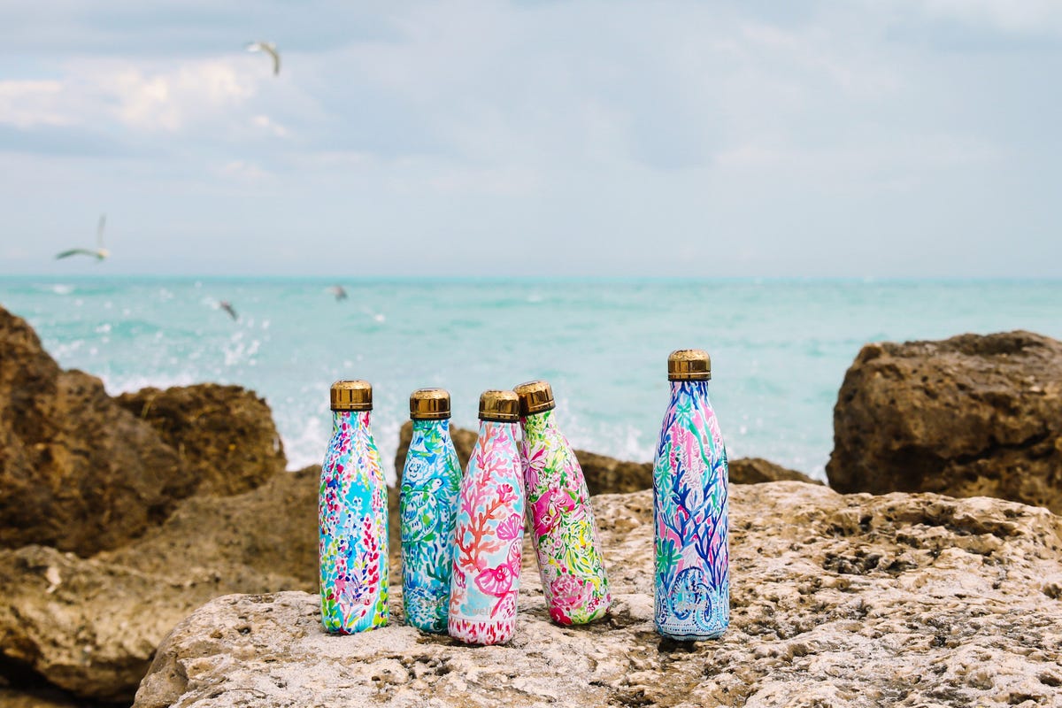 Lilly Pulitzer monogram on a Camelbak water bottle  Preppy