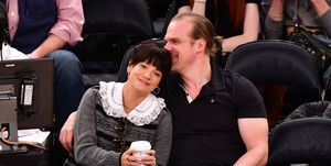 celebrities attend new york knicks v new orleans pelicans game