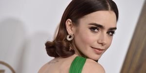 beverly hills, ca   january 28  actress lily collins arrives at the 28th annual producers guild awards at the beverly hilton hotel on january 28, 2017 in beverly hills, california  photo by axellebauer griffinfilmmagic