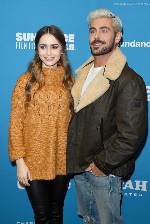 Lily Collins and Zac Efron at the 2019 Sundance Film Festival -  'Extremely Wicked, Shockingly Evil And Vile' Premiere