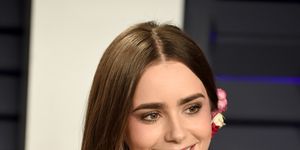 lily collins french girl bob