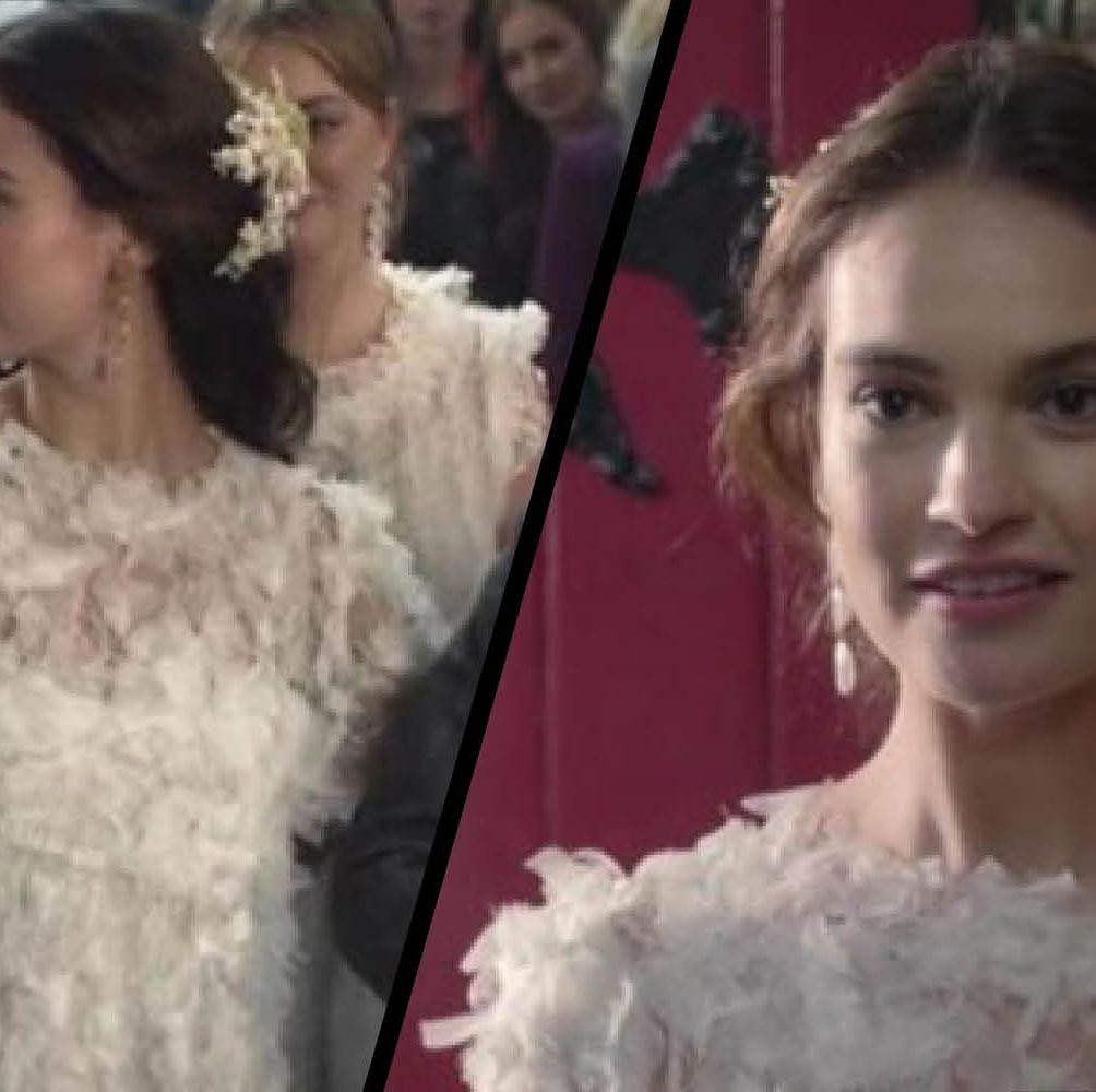 You can buy the wedding dress Lily James wore for the Comic Relief special