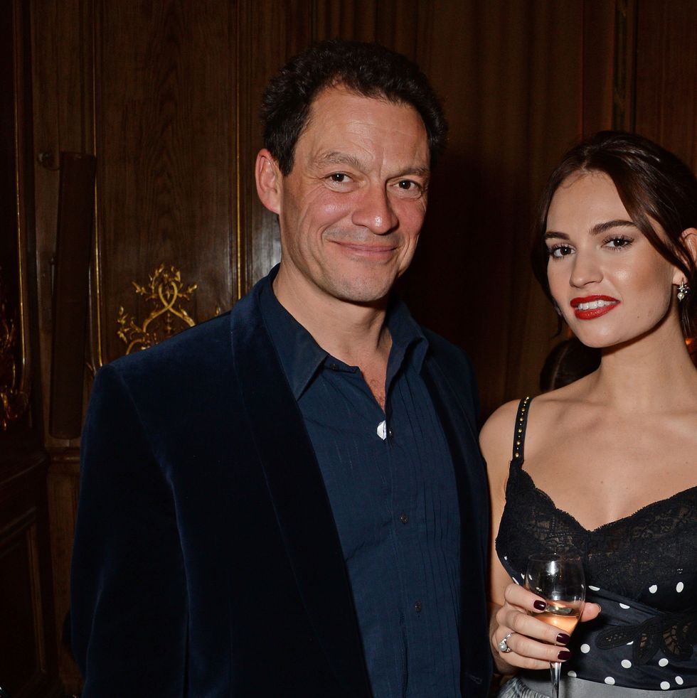 dominic west and lily james
