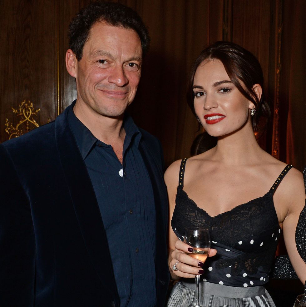 dominic west and lily james