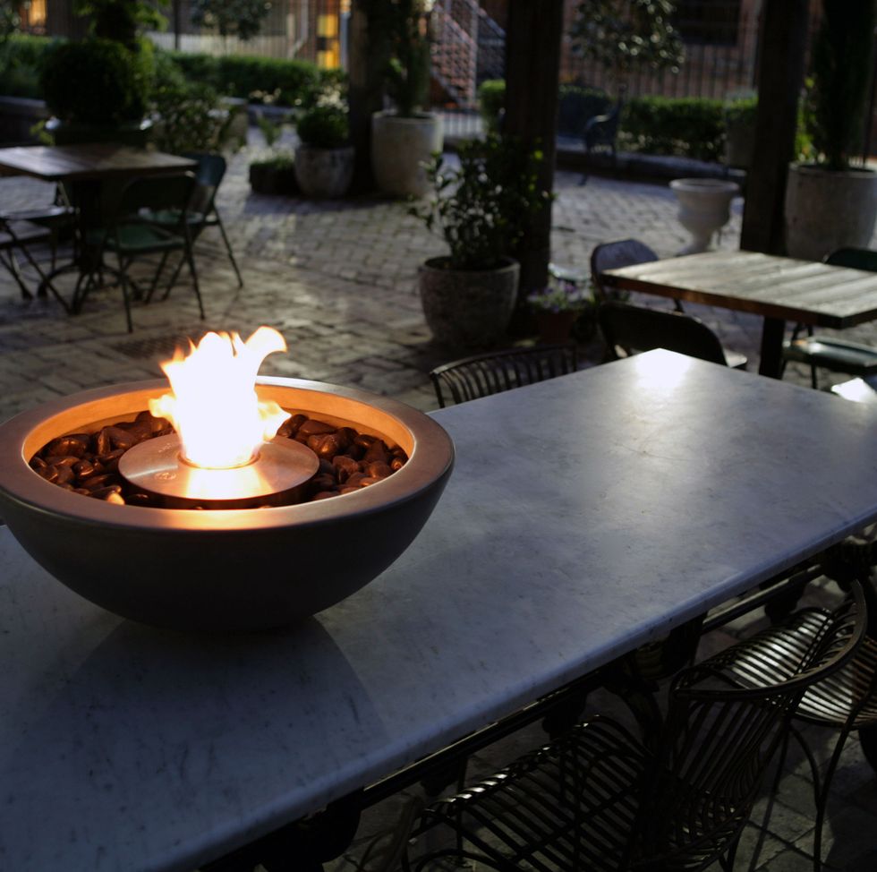 lime lace, mix 600 bioethanol fire pit graphite