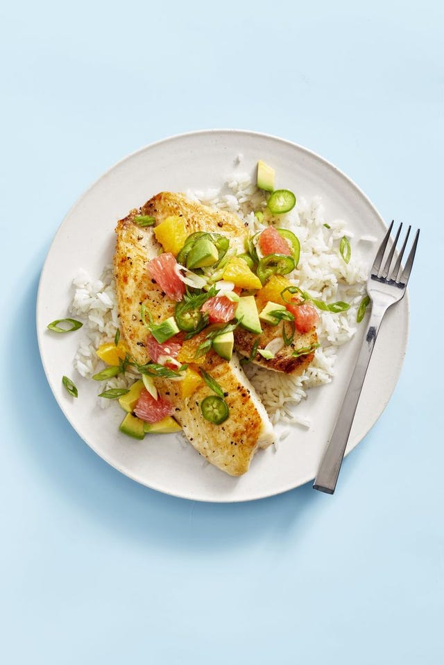 Feast of Seven Fishes Recipes - Lime Tilapia with Citrus-Avocado Salsa