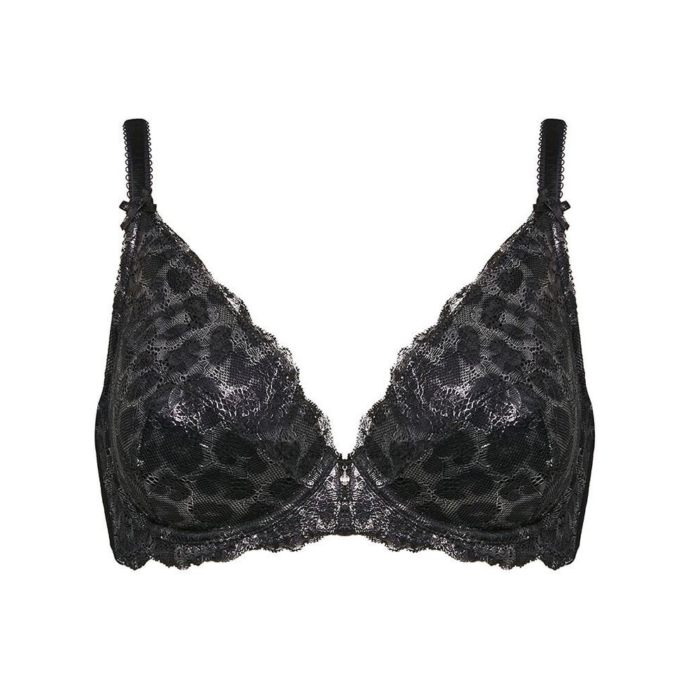 FIGLEAVES JULIETTE BLACK Underwired Lace Plunge Bra UK 36GG New with Tags  £7.50 - PicClick UK