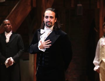 hamilton broadway opening night arrivals and curtain call
