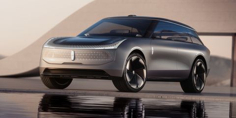 Nuevos modelos de coches eléctricos - concepto de estrella de lincoln
