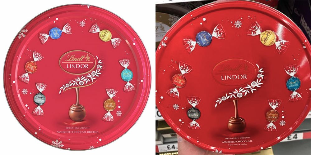 Lindt sharing outlet tins