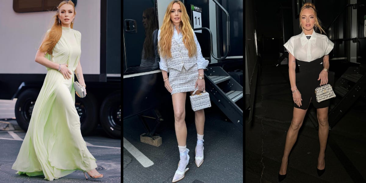 Lindsay Lohan Stuns in Chic Outfits for 'Freakier Friday' Press Tour