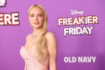lindsay lohan at freakier friday premiere