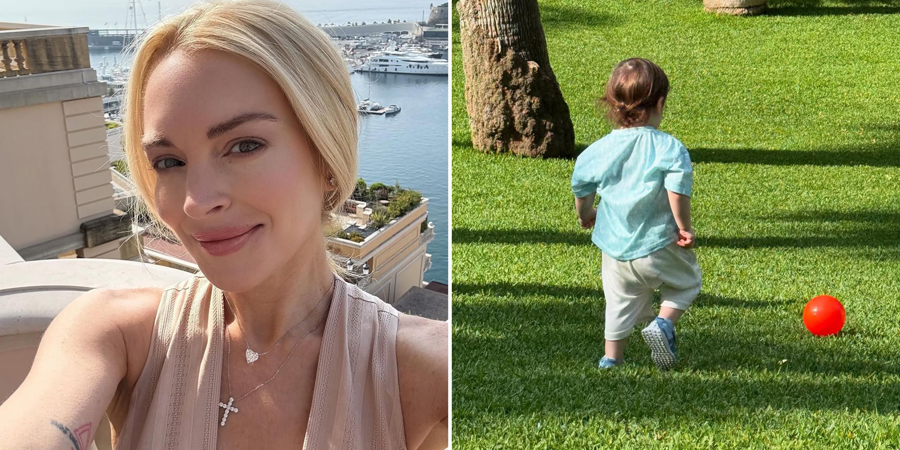 Lindsay Lohan Documents Summery Days Spent With Her Husband and Little Son