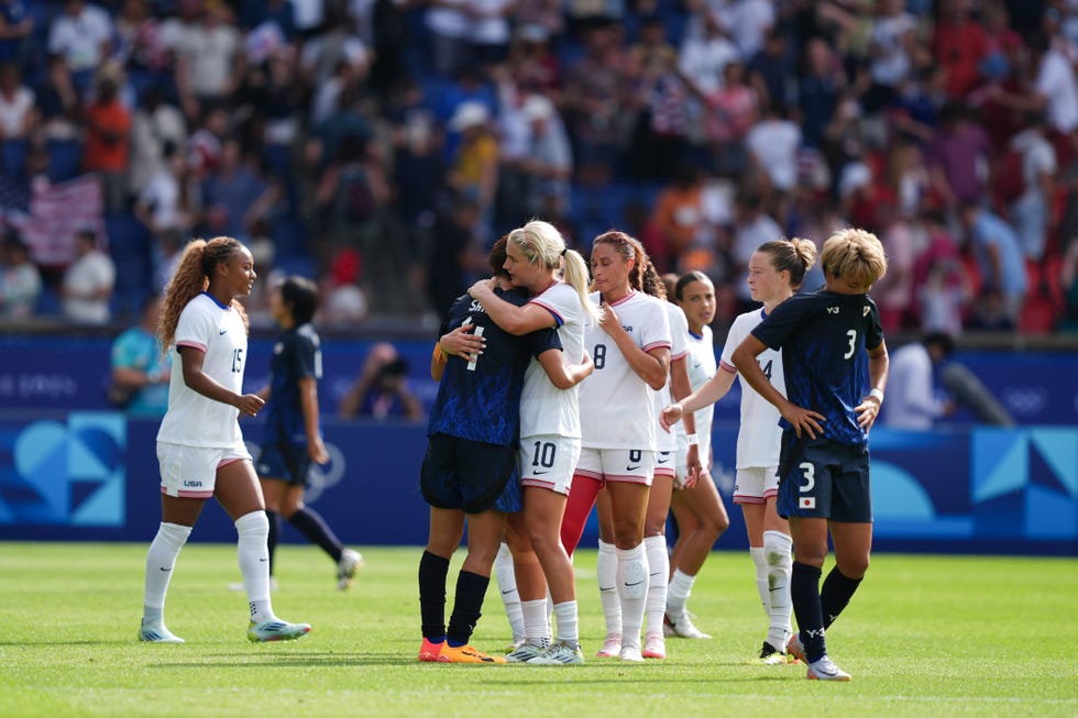 united states v japan women's football quarterfinal olympic games paris 2024 day 8