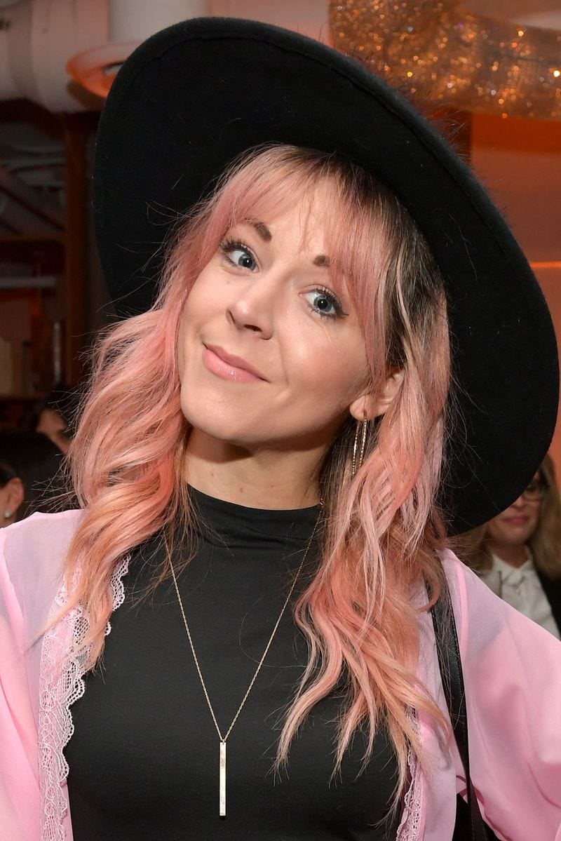 Lindsey Stirling Pink Hair - Marie Claire Honors Hollywood's Change Makers
