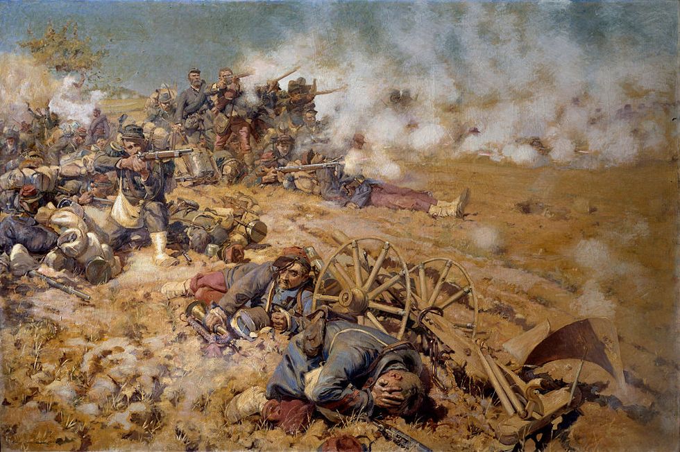 line of fire at the battle of rezonville by pierre georges jeanniot