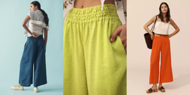 anthropologie linen trousers