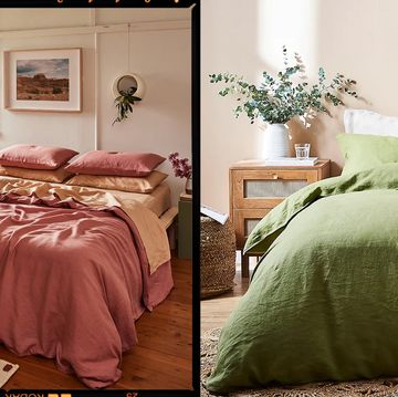 two linen bedding sets