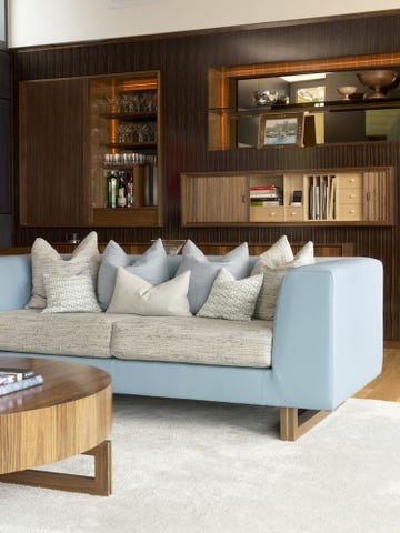 Furniture, Living room, Room, Interior design, Property, Couch, Table, Coffee table, House, Floor, 