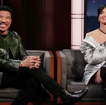 lionel richie, katy perry, both smiling,