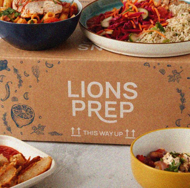 a box of meals from lions prep meal delivery service that our writer has reviewed