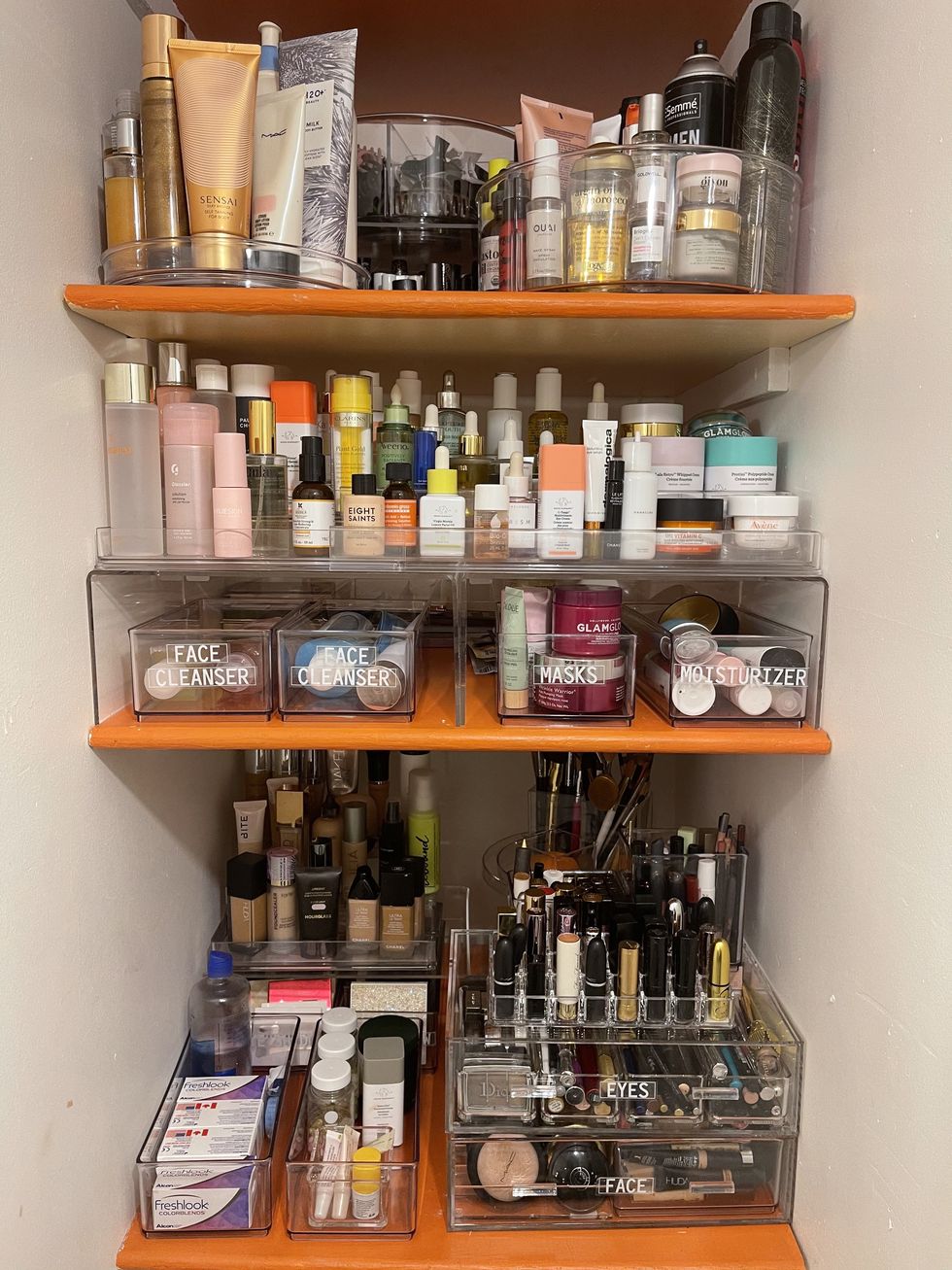 Organizing Hair Products in a Small Space