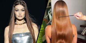 how to get glossy hair  'liquid hair' trend