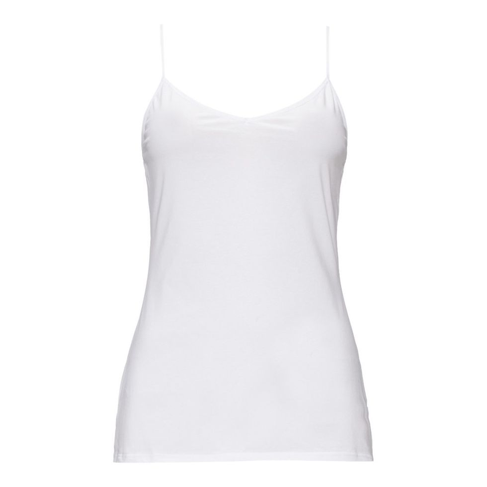 White, Clothing, camisoles, Active tank, Sleeveless shirt, Undergarment, Neck, T-shirt, Undershirt, Outerwear, 